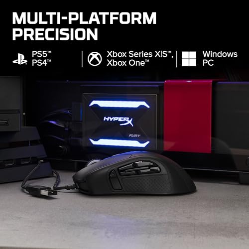 Pulsefire Raid, Mouse Gaming Cablato, Illuminazione RGB, 11 Tasti Programmabili, Fino a 16000 DPI, Resistenza fino a 20 Milioni di Clic, Design Ergonomico, Nero - Mouse gaming - Immagine 7