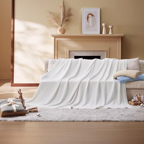 Bedsure BUSA801C9AW1QU 100% Cotton Blanket Queen Size thumb #5