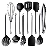 Cook with Color will give you all the reasons to LOVE your kitchen utensils! Cook, bake and serve with this fashionable cooking tool set that is sturdy and easy to clean! Kitchen beauties that won't disappoint! Set includes 1 serving and mixing spoon...