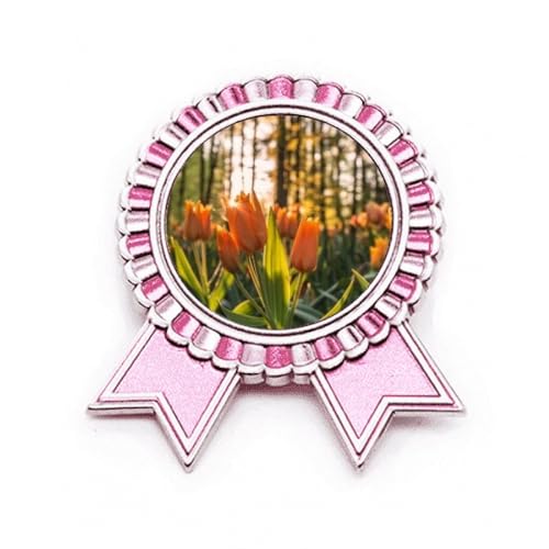 Broche rose fleur Winner Award en métal pour cérémonie et fête