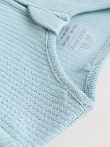 NEXT Baby Jungen Fußlose Babyschlafanzüge mit Zweiwege-RV, 3er-Pack Blau 68-74