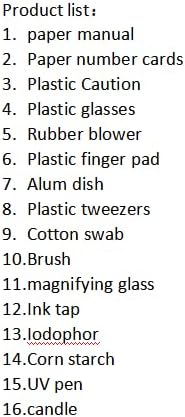 Miniatura 7 de Kit de Espía Infantil UNGLINGA, Juego de Dedo Detective, Juguetes de Huellas Dactilares, Regalos Educativos para Experimentos Científicos para Niños