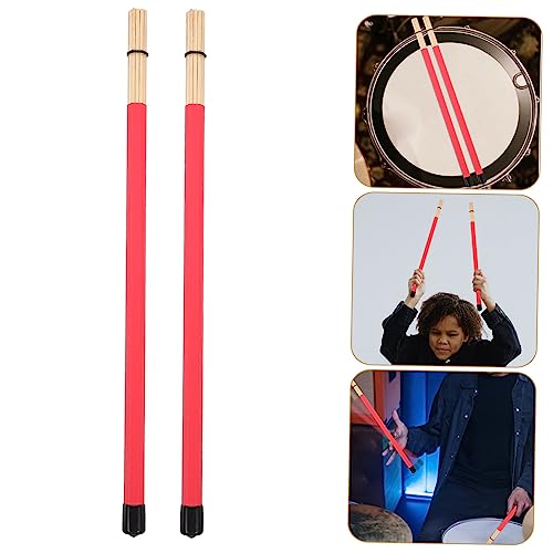Baquetas para percusión de plástico rojo 40.5 cm miniatura 3