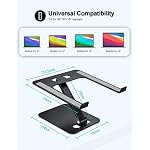 Aluminum Alloy Laptop Stand for Desk, Foldable Laptop Riser Holder - Image 5