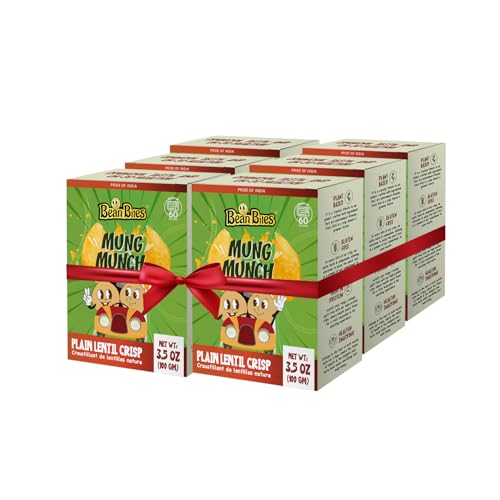 Bean Bites Mung Munch Lentil Crisps 6 Pack