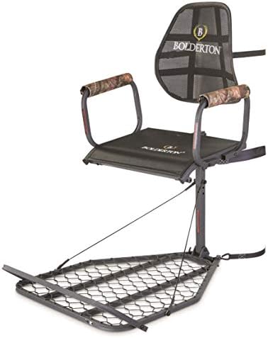 Bolderton Deluxe Hang-On Tree Stand for Hunting, Tree Seat Deer Stand