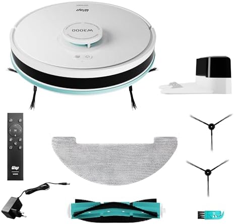 WAP Aspirador de Pó Robô ROBOT W3000, 350ml, com Sensor Anticolisão e Mapeamento LSD e SLAM, 24mbar 48W 19V Bivolt