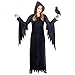 Produktbild W WIDMANN MILANO Party Fashion - Kinderkostüm Dunkle Königin, Kleid mit Kapuze, Gothic Queen, Faschingskostüme