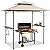 Flamaker Grill Gazebo 8 ft x 5 ft Outdoor Canopy Patio Steel Frame Permanent Gazebo for Barbecue, Grill Season and Party