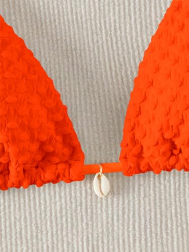 Verdusa Women's 2 Piece Triangle Bathing Suit Halter Tops Tie Side Thong Bikini Swimsuits3