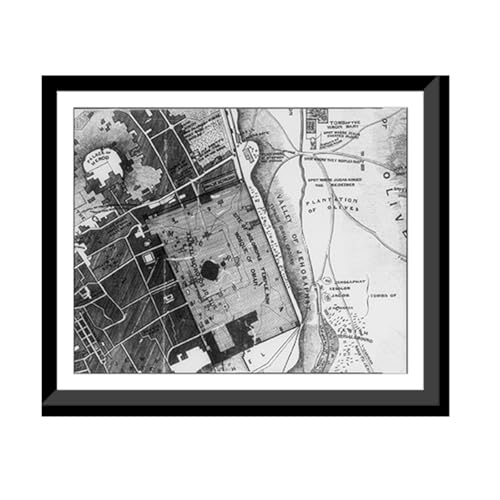 [Maps and drawings of Jerusalem and important sites by Frederick
