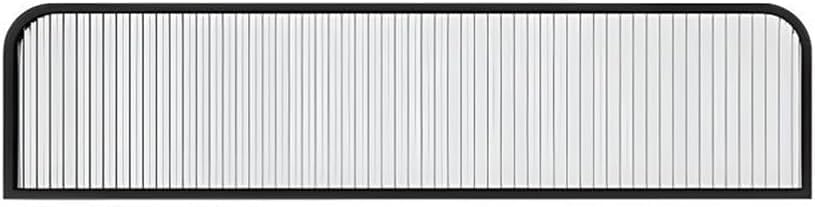 Panneaux de séparation de comptoir en acier inoxydable noir A-100x25cm