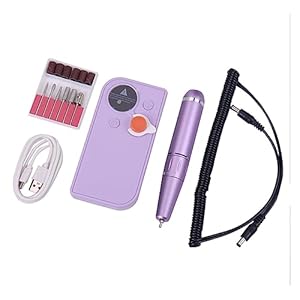 Nail Drill, Portable Cordless Drill Set, 30000rpm Electric Nail Drill Machine with LCD Display, Professional Manicure Machine, Nail Art Tools Professional Nail Tools ( Color : Groen , Size : A )