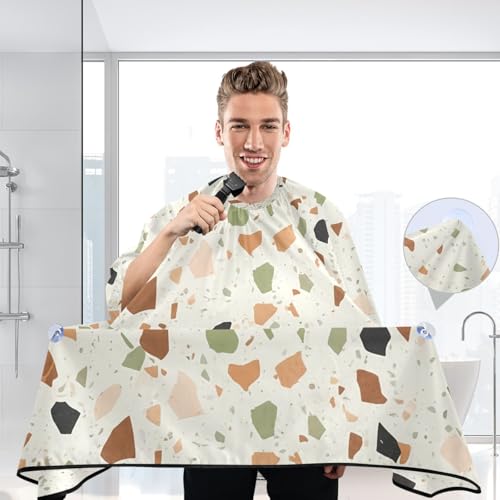 Capa impermeable para corte de cabello con ajuste de broche miniatura 6