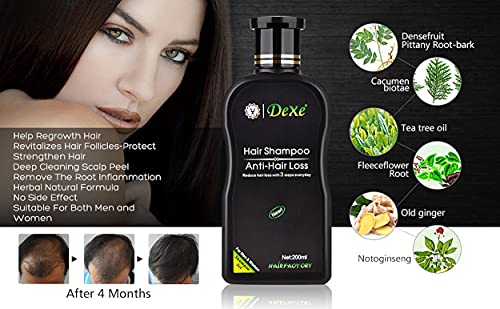 Signature Dexe Anti Hair Loss Shampoo 200 ML Hair Growth Treatment Care For Men & Women - Herbal All Natural - Fast…
