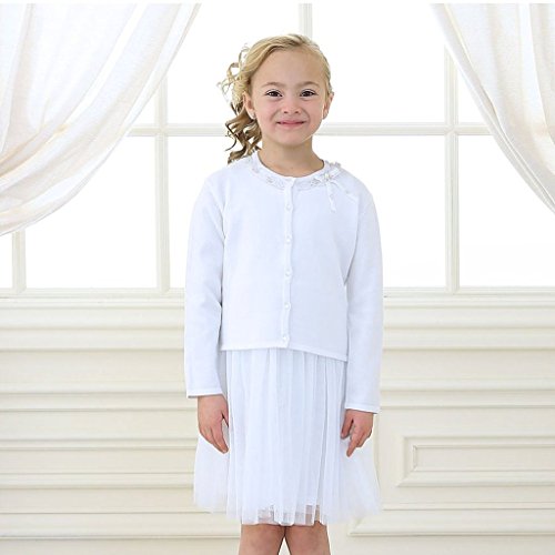 iGirlDress Little Girl's Ruffle Knit Cardigan Jacket Sweater 2-122