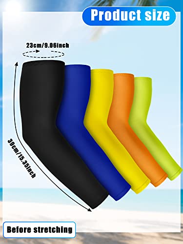 Image of Boao 10 Pcs UV Arm Sleeves Tattoo Cover | UV Sun Protection for Outdoor Activities, Stretchy Breathable Arm Sleeves, Cooling Compression for Sports Cycling Running