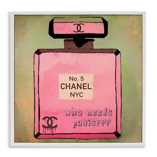 Sassy Glam Perfume Quote, 17 x 17 Inch Framed Giclée Print