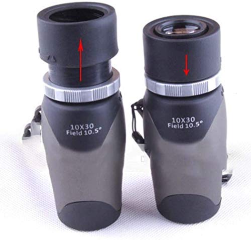 Binoculares portátiles Alta Potencia, telescopio monocular Bolsillo 10x30 Alta definición, Prisma para Viajes.