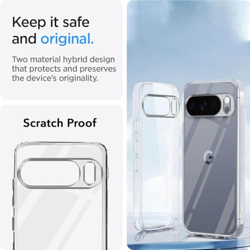 Image of Jkobi Silicone Back Cover Case for Google Pixel 10 Pro (Clear Shockproof Case with Camera Protection | Soft and Flexible | Transparent)