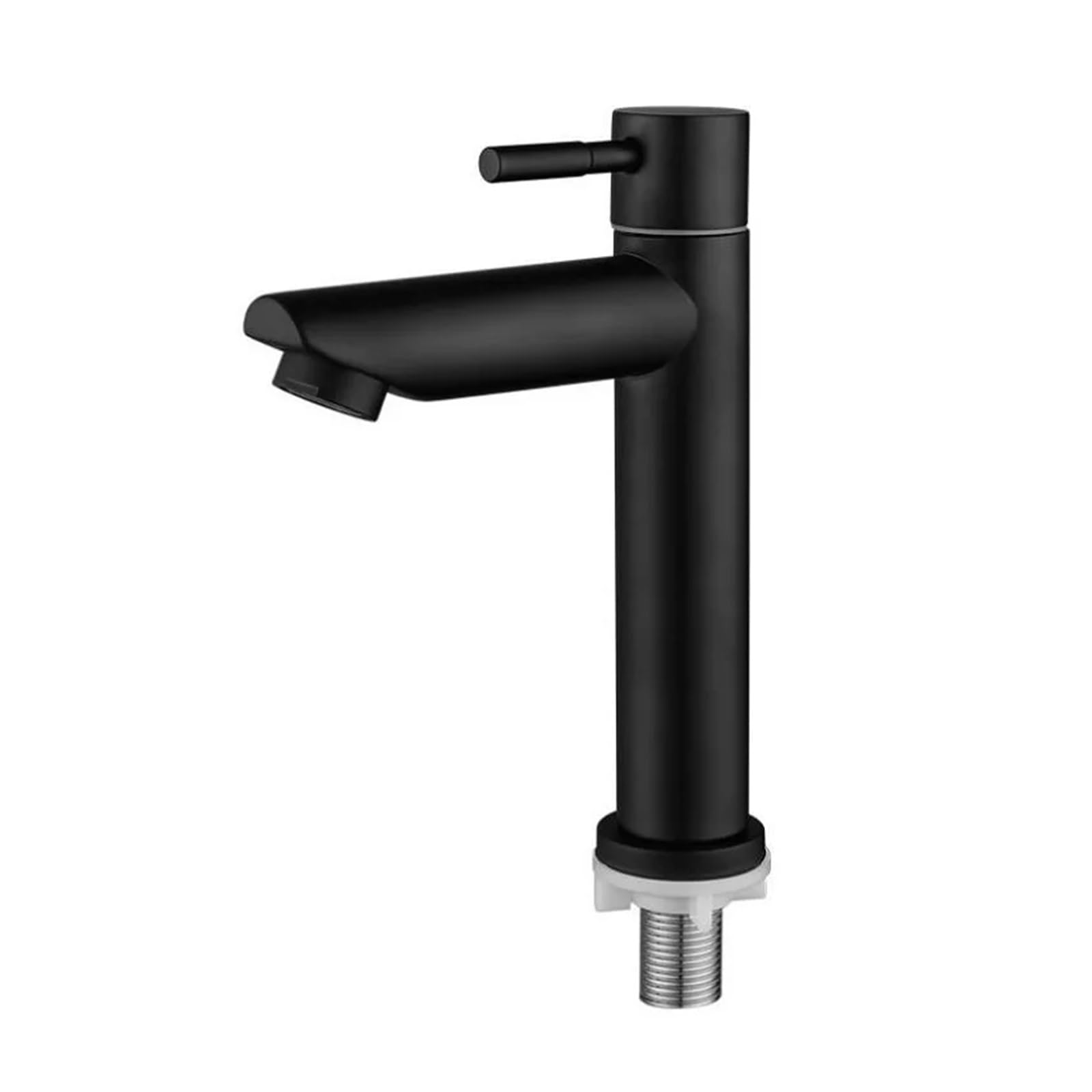Robinet d'évier de salle de bains en acier inoxydable 304 noir mat