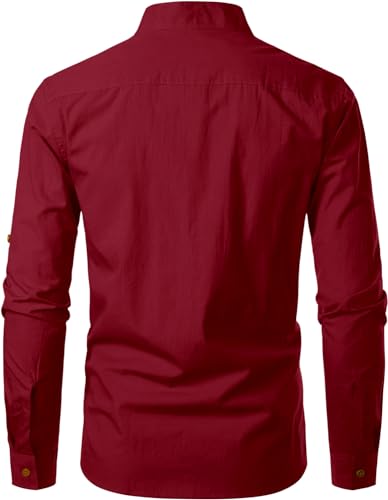 Image of Men's Kurta || Chinese Collar Long Sleeves || Straight Hip Length Kurtas || Short Kurta for Men || for Festival || Function || Occasion Wear Fancy Kurta for || Best Gifts for Mens