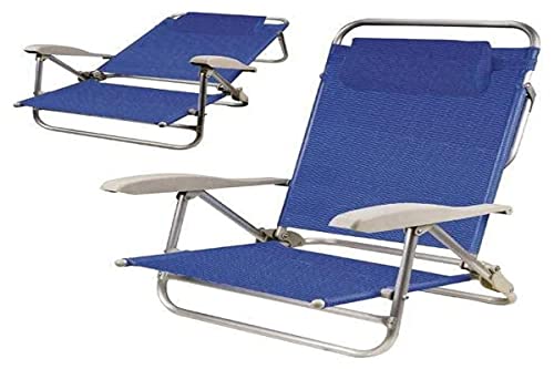 PAPILLON 8043415 Silla Playa Aluminio Bahama Azul
