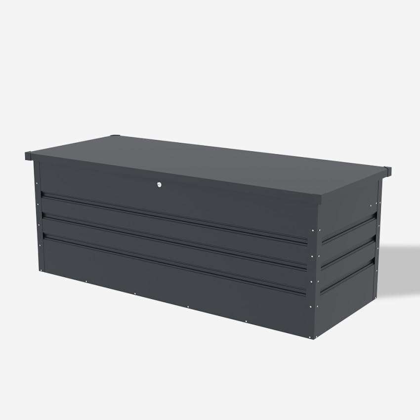 Produce Shop Baule Contenitore da Giardino Esterno 165x69x62cm in Acciaio Innsbruck