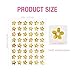 KYYYYWS 1440pcs Holographic Stickers, Golden Small Flower Stickers for Kids Reward，Creative Decorative Sticker，Teacher's Classroom Reward Sticker，Student Motivation Tools，Versatile Teaching Supplies