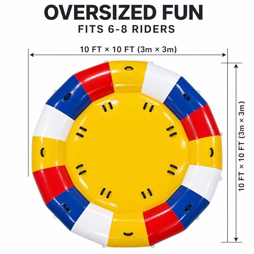 FluxionX Inflatable Disco Boat, Disco Rainbow, Extra Large by FluxionX - Used condition - Image 2