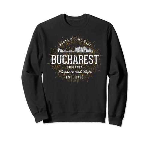 Rumania Vintage Bucarest Retro Sudadera