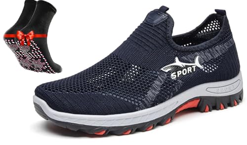 Atlacoast Shoes for Men, Jarv Cooling Comfort Sneaker, Breathable Mesh Lightweight Summer Walking Shoes with Rubber Sole - Main Image