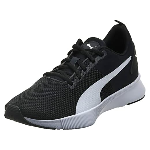 PUMA Unisex Flyer Runner Road Laufschuh, Schwarz - Puma Schwarz Puma Weiß - Größe: 43 EU