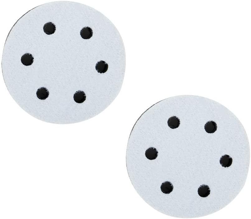 Pack of 2 Soft Sponge Interface Pads 3 Inch Diameter 6 Holes for Orbital Sanders to Provide Cushioning and Reduce Tool Vibration