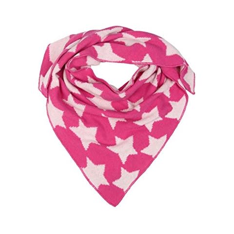 Cashmere Dreams Dreieckstuch mit Kaschmir - Hochwertiger Schal mit Sternen für Baby-s Jungen und Mädchen - XXL Hals-Tuch und Damen - Strick-Waren für Sommer und Winter Zwillingsherz - pink Cover