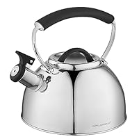 Bollitore A Fischio HGK 2.7L - Per Induzione E Gas, Con Manico Ergonomico, Acciaio Inox - Foto 2