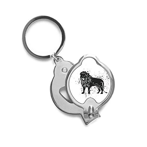 Coupe-ongles Mexique lion noir et blanc accessoire de manucure