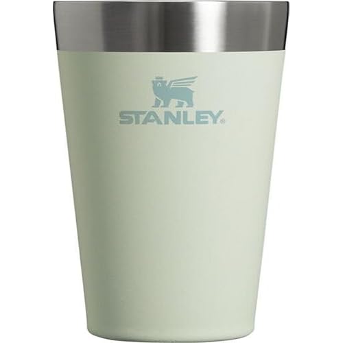 STANLEY Adventure Inulsated Stacking Beer Pint Glass, 16oz Stainless Steel Double Wall Rugged Metal Drinking Tumbler