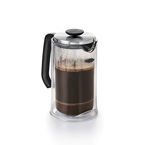 OXO Good Grips Double-Wall Impact French Press with Protective Tritan Case and Glass Carafe