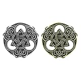 Farbe: , Bronze Baoblaze 2 Farben Mittelalter Wikinger Brosche Schmuck Nordisch Pin Abzeichen Broschen für Damen und Herren