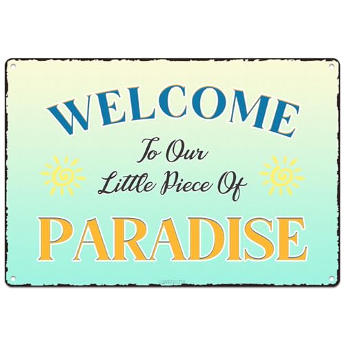 Beach Sign Funny Printed Art Poster Metal Signs Wall Decor