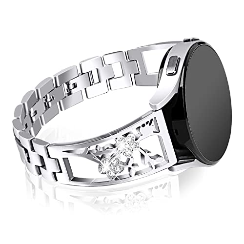 JOYOZY 20mm Watch Bands Compatible with Galaxy Watch 6/5 40mm 44mm/Watch 4 40mm 44mm/Watch 6 Classic 43mm 47mm/Classic4 42mm 46mm/Galaxy Watch 5 pro 45mm/Active2 Watch Bands,Stainless Steel Bracelets