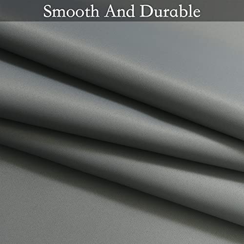 Image of SimpleHome Ombre Grey to Grey White Curtains for Living Room 52Wx54L | Room Darkening Curtains for Bedroom,Gradient Light Blocking Curtain,Thermal Insulated Grommet Window Drapes,2 Panels,54 Inch