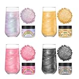 Edible Glitter for Cocktails, Rainbow Easter Luster Dust Edible for Drinks, Food Grade Shimmer Dust, Sprinkle Powder, Baking, Strawberries, Cupcakes, Cookies Decoration, Eggs, Candy