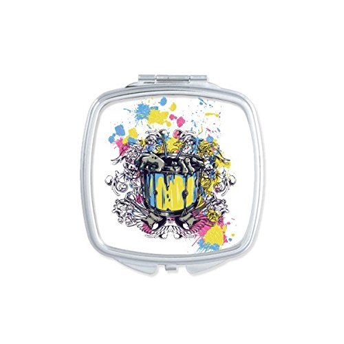Miroir compact carré graffiti fini les verres rayés avec ce miroir de poche ultra résistant