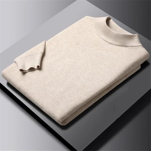 Men's Solid Color Knitted Sweater Fashion Tops Mens Basic Half Turtleneck Sweatwear2