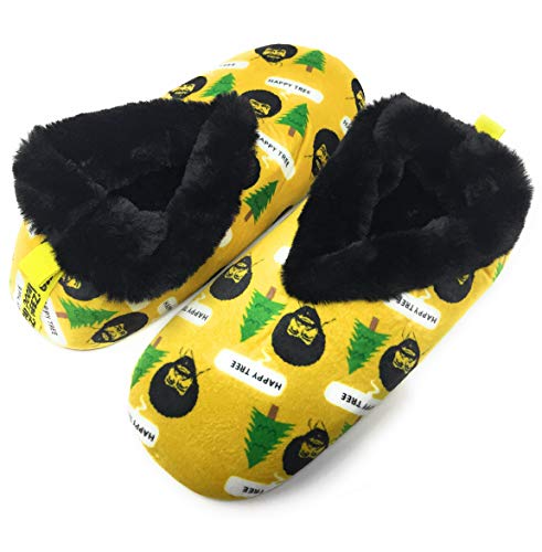 Women?s OGZ Pattern Super Soft Slippers, Happy Tree, 8-Jul2