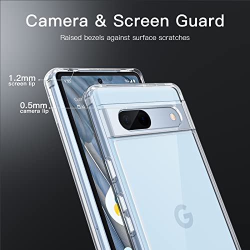 Image of JETech Case for Google Pixel 7a, Anti-Yellowing, Clear