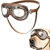 Dog Goggles, Protective Eyewear for Medium to Large Dogs, UV and Wind Resistant, Adjustable Strap for Fit, Ideal for Outdoor Activities, Beach, Pool, and Winter Sports