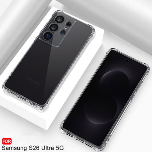 Image of TheGiftKart for Samsung S26 Ultra Case, Clear Soft Back Cover, Raised Bumps for Camera & Screen Protection, Shockproof 360 Degree Protection Galaxy S26 Ultra Back Cover (TPU, Transparent)